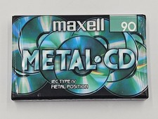 Maxell 90 Metal CD - IEC Type IV Metal Position Leerkassette Audio Kassette
