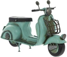 Vintage Blaue Rustikale Metall