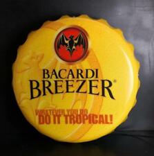 Bacardi Breezer Rum Leuchtreklame, Bar, Deko, Party, Kronkorkenoptik, Neu