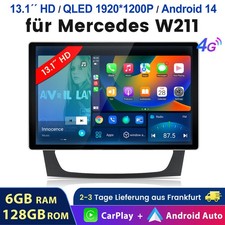 13.1" 128GB Carplay Autoradio Für Mercedes Benz E Klasse W211 W219 GPS NAVI DAB+