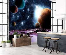 3D Blau Planet Sterne Q7908