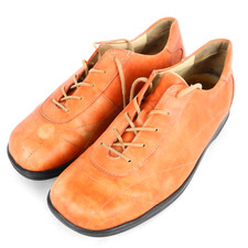 Ladysko Halbschuhe Schnürer Damen Gr 39 G Leder Rot flacher Schuh