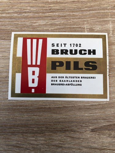 Bieretikett brauerei bruch - brauerei,