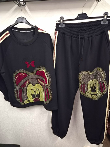 Jogginganzug schwarz mckey - schwarz,