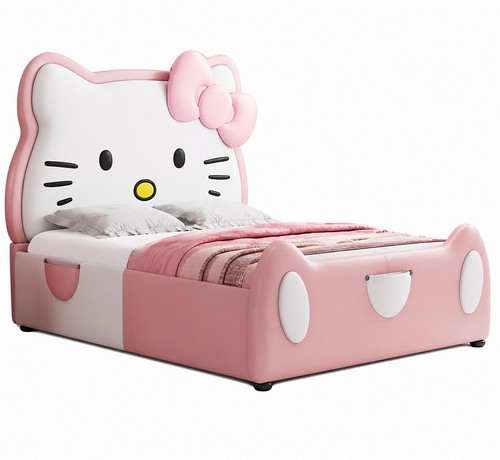Rosa hello kitty kinderbett - rosa, kitty-kinderbett
