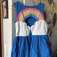 Mini Boden Sommer Kleid blau