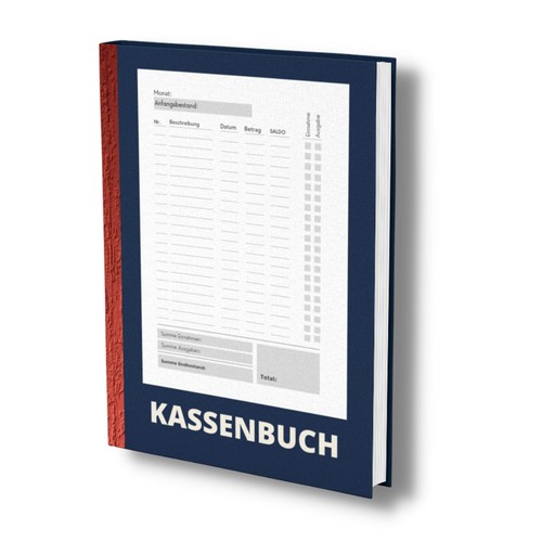 Kassenbuch blau einnahmen - a4, blau: