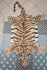 Nordress Tigerfell Teppich 120 x 200cm Kaminvorleger Bettvorleger 