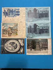 AK  Braunschweig,  Gruss aus , 6 Stück Löwe Dom Mondschein Industrie ab 1899!