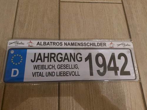 Albatros namensschild jahrgang - namensschild,