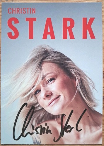 Christin stark orig autogramm - christin,