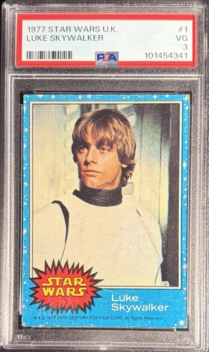 Luke skywalker 1977 - skywalker, topps