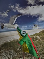 Handpuppe Krokodil mit