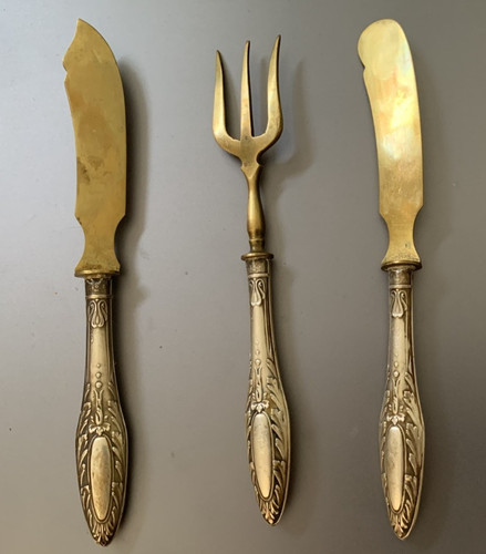 Antikes vorlegebesteck 1900 - vorlegebesteck,