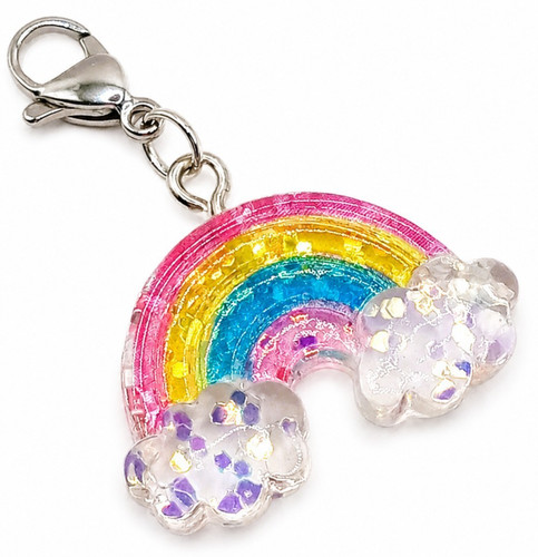 Regenbogen glitzer charm - regenbogen,