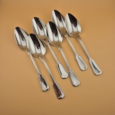 6 Menülöffel WMF Augsburger Faden Note 3 Cromargan