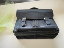 Walkers alte Ledertasche Werkzeugtasche  -Video- schwarz weiches schweres Leder