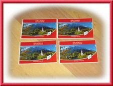 Grainau das Zugspitzdorf 4 Stück Aufkleber Sticker Neu und unbenutzt cc