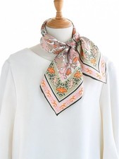 65cm handrolliert Seidentuch Seidenschal Sommer Frühling Kopftuch Damen Herren