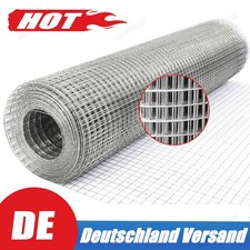 Volierendraht Edelstahl punktgeschweißt Maschendrahtzaun 25m /10m x 1m