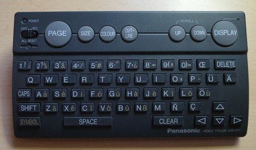 Panasonic video titler vt1 - panasonic,
