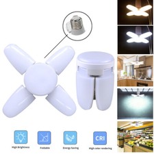 28W faltbare E27 LED-Glühbirnen, verstellbarer Winkel, Lager, Garage, Dekorlampe