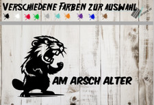 Aufkleber Biber Am Arsch Auto Sticker Tuning JDM Decal  car boot lkw Bike