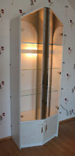 Standvitrine mit Beleuchtung Vitrine mit Glasfront vergolden Vitrinenschrank TOP