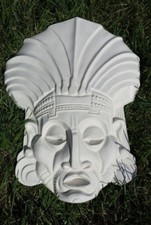 Wandbild relief maske - relief,, "maske"