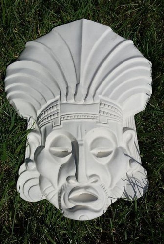 Wandbild relief maske - relief,, "maske"