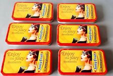 6 Retro Blechdosen Geschenke Box Wrigley's Juicy Fruit 20er Jahre Nostalgie TOP!