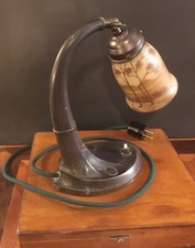 ORIGINAL ART DECO JUGENDSTIL LAMPE TISCHLAMPE SCHREIBTISCHLAMPE  NACHTTISCHLAMPE