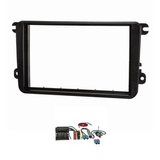 Doppel DIN Radioblende Set passt für VW Golf 5+6 Touran Passat 3C Caddy Quadlock