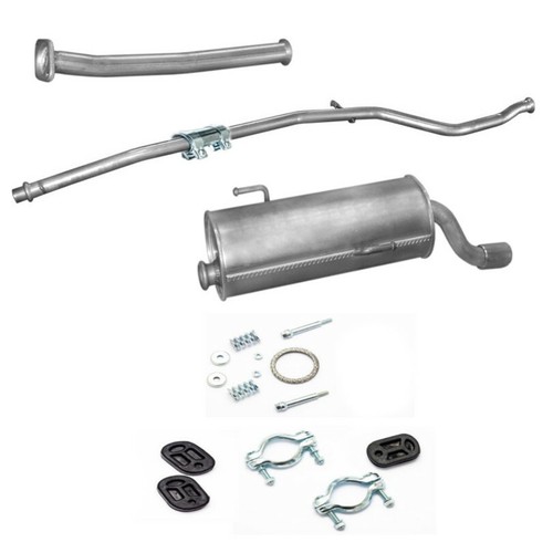 Komplette auspuff anbausatz - auspuff, +