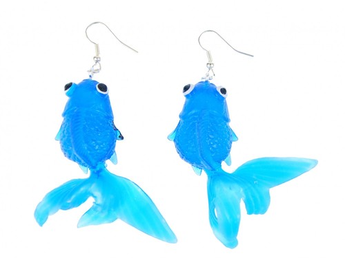 Goldfisch ohrringe kampffisch - goldfisch,