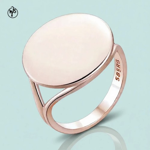 Vergoldeter ring rosegold gold - vergoldeter,