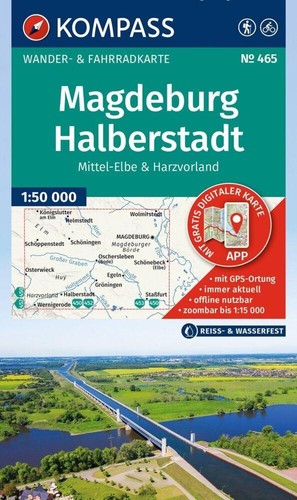 Kompass wanderkarte 465 - /,