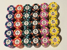 WTHC Paulson World Top Hat And Cane Poker Chips Set