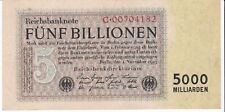 Deutschland Inflationsgeld 5 Billionen Reichsmark