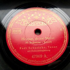 1887/ RUDI SCHURICKE-Heimat, deine Sterne-"Quax der Bruchpilot"-78rpm Schellack