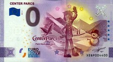 Null Euro Schein - 0 Euro Schein - Center Parcs 2021-2 Anniversary