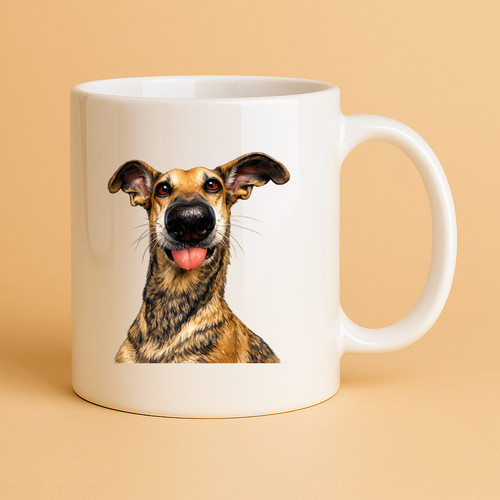 Lustige whippet malerei kaffee - whippet,