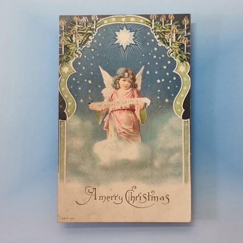 Jugendstil engel postkarte - engel,