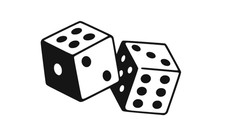 Würfel Casino Aufkleber