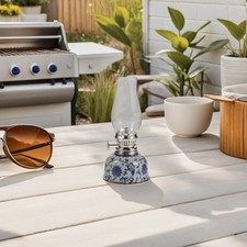  Butterlampe Aus Blau-weißer