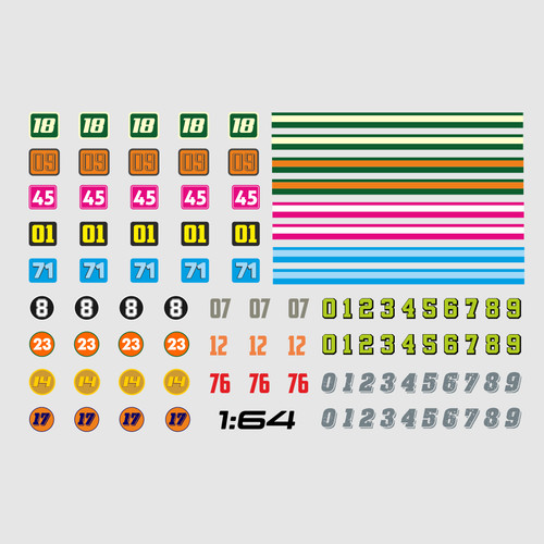 Waterslide decal 64 - decal, 1:64
