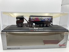 Herpa 1/87 265140 Scania Silo Sattelzug ASAM Transporte Geisha Extra OVP #K252
