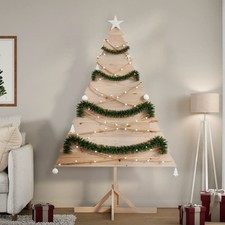 Weihnachtsbaum Holz Tannenbaum Weihnachtsdeko Holzbaum Massivholz vidaXL