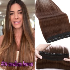 Echthaar Ein Tressen Clip in