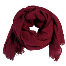 Niklarson Schal Tuch uni 190x100cm Damen Scarf Poncho Stola Pareo BW Viskose TV7